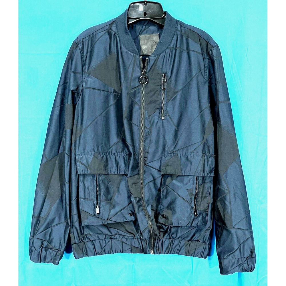 BLANKNYC Chronic Flex NAVY/BLACK Softshell FULL-ZIP MEN'S Track Style Jacket S